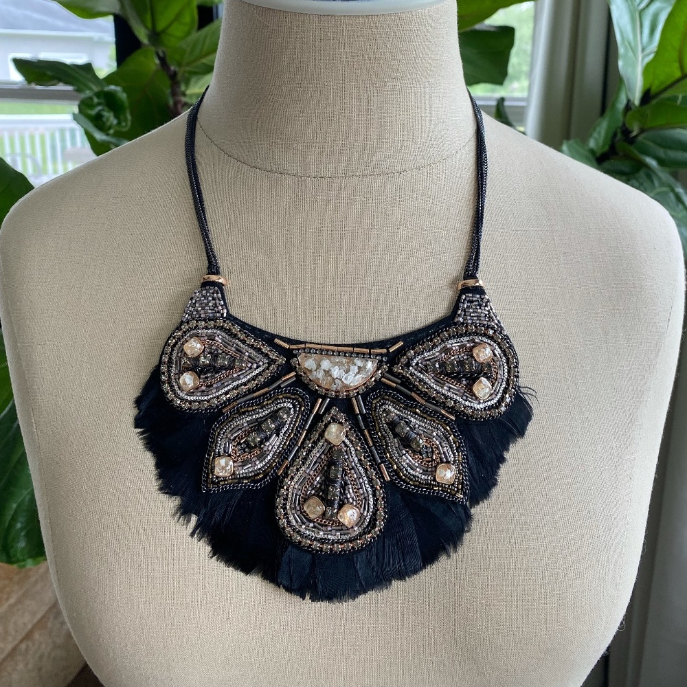 Stella & Dot Constantine Feather Necklace